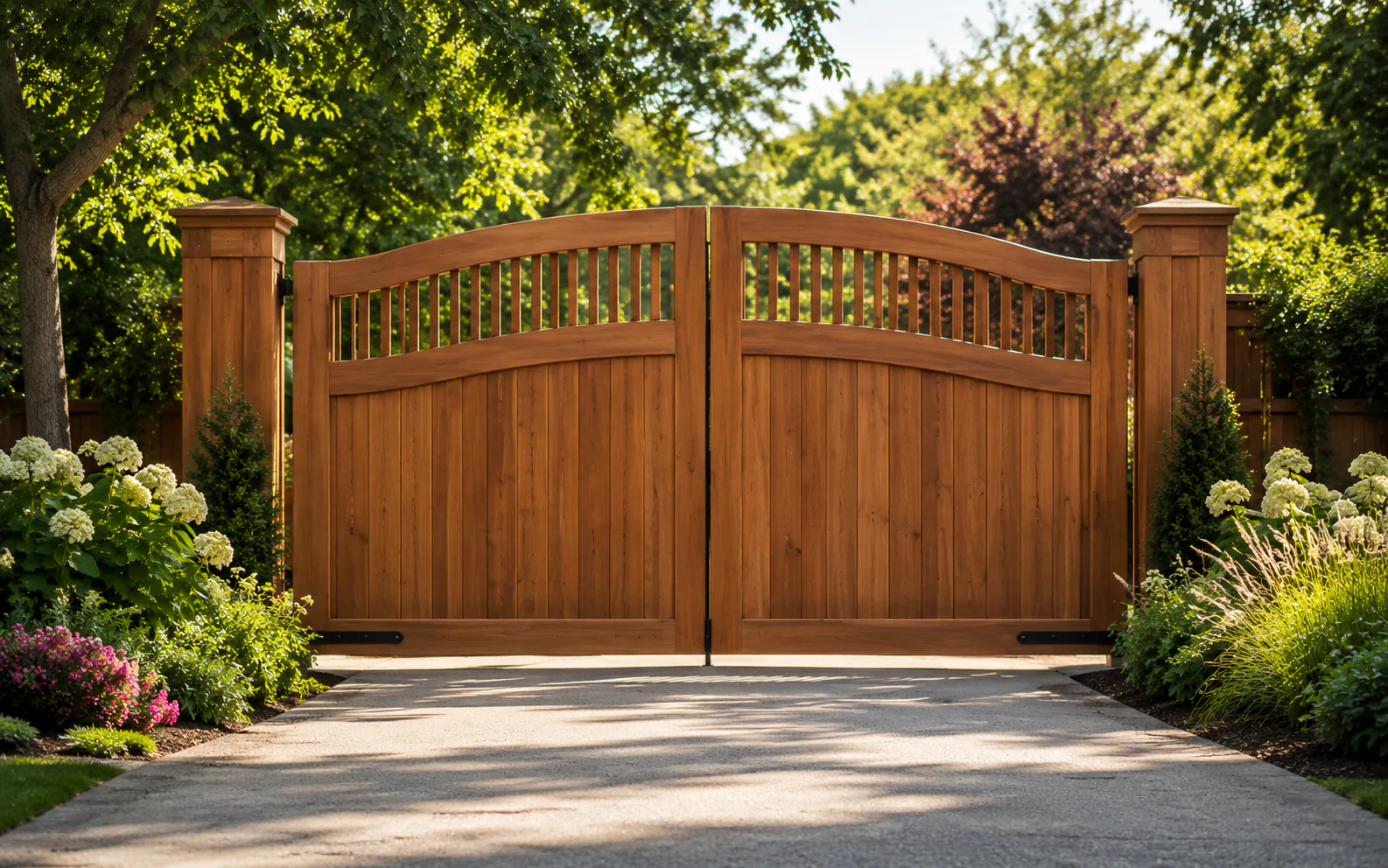 Timber Gates example by Walden Fencing & Gates