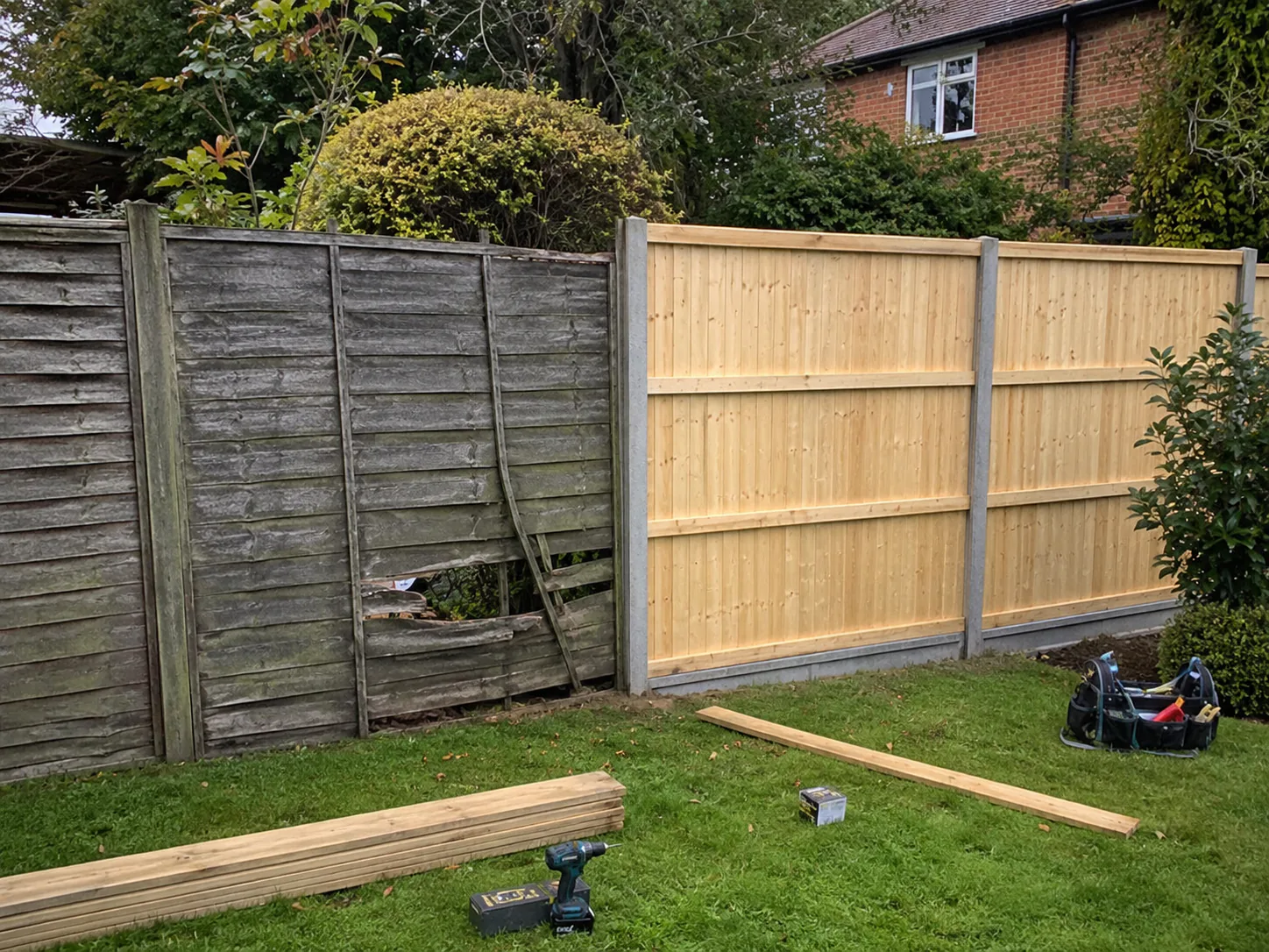 Fence Repairs example by Walden Fencing & Gates